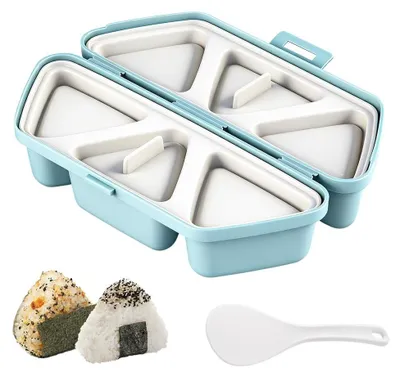 Obrázok produktu pre Sada na výrobu onigiri, pozostávajúca z 3 formičiek a lyžice na ryžu