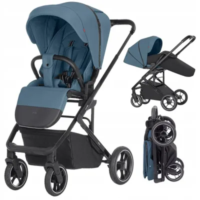 Image de Poussette Carrello Alfa CRL-5508 Indigo Blue, réglable, jusqu'à 22 kg
