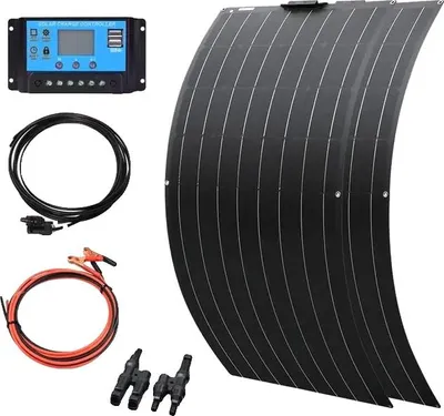 Immagine prodotto di Kit di pannelli solari, flessibile, cavo del regolatore di carica, kit solare 240W