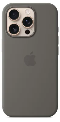 Produktbild von Silikon Case mit MagSafe (grau, iPhone 16 Pro)