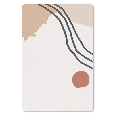 Produktbild von MuchoWow® Mauspad Mousepad Sommer - Abstrakt - Weiß 40x60 cm - Mousepads - Maus Mat - Pad - Mausunterlage - Schreibtisch Accesoire