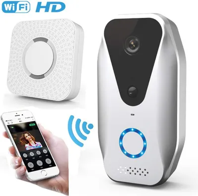Produktbild von 2Pace® WiFi Kamera Türklingel mit PIR-Erkennung HD-Nachtsicht Audio Video Aufzeichnung Clouddienst
