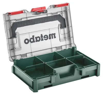 Zdjęcie produktu dla Metabo 626896000 metaBOX 63 XS Skrzynka narzędziowa ABS zielona, przezroczysta (626896000)