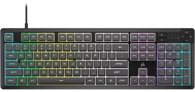 Zdjęcie produktu dla Corsair K55 CORE RGB, Przewodowa, USB, Mechaniczna, QWERTY, RGB LED, Czarny
