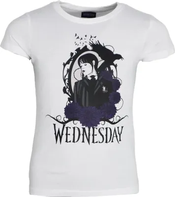 Produktbild von Adams Wednesday Mädchen T-Shirt kurzarm Shirt – Weiß / 110/116