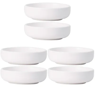 6er-Set Keramik-Dip-Schalen, 9x9x7,5 cm, Sojasaußenschalen