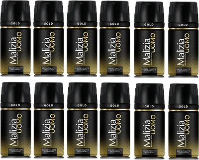Produktbild von Malizia Uomo Gold Bodyspray Deodorant 12x 150ml