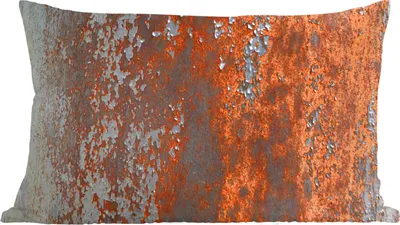 Produktbild von MuchoWow® Zierkissen Sofakissen Wohnzimmer Dekokissen 50x30 cm Rost - Wand - Grau - Wohnzimmerdekoration - Polster mit Photo