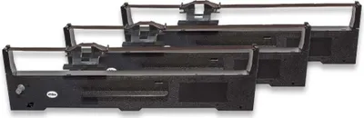 Produktbild von vhbw 3x Farbband Schriftband Ersatz für Epson C13S015337 für Nadeldrucker, Bondrucker - Schwarz