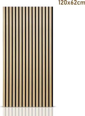 Produktbild von Aopunly Akustikpaneel Wandpaneel Moderne Wandpaneele  Akustik HolzwandHolz 1 Paneele MDF Wandpaneele 120x60x2.1cm Hölzern