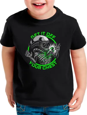 Produktbild von style3 Off Your Chest T-Shirt für Kinder ripley alien prometheus nostromo