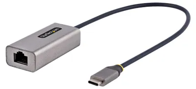 Image de StarTech.com Adaptateur USB-C vers Ethernet, 10/100/1000 Mbps, adaptateur réseau Gigabit w/ ASIX AX88179A Chip, 1ft/30cm Cable, USB Type C vers RJ45 Ethernet Dongle, USB C vers adaptateur LAN, Windows/macOS/Linux/ChromeOS (US1GC30B2)