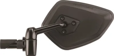 A black bicycle mirror is shown against a white background.