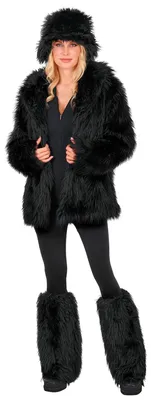 Immagine prodotto di Gambali in peluche nero