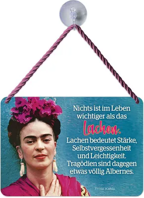 Produktbild von Kulthänger / Blechschild mit Kordel und Saugnapf - KH 230 - Nichts ist wichtiger