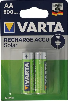 Produktbild von Varta Akku RECHARGE Solar AA HR6 800mAh 2St.