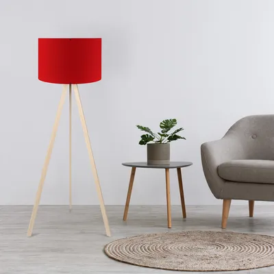 Immagine prodotto di Opviq, AYD-1572, lampade da terra, rosso, MDF, 38 x 38 x 140 cm