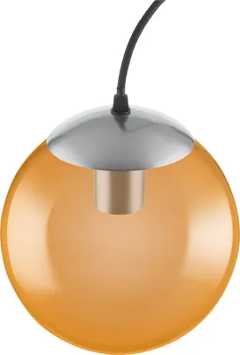 Produktbild von LEDVANCE Vintage Edition 1906, Deckenleuchte mit E27 Sockel, Oranges Glas, Ohne Leuchtmittel, Bubble Pendant