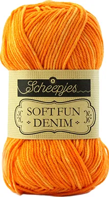 Produktbild von Scheepjes Softfun Denim 50g Orange 519