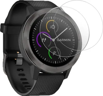 Image de Verre trempé pour Garmin Vivoactive 3 [2 pièces] Verre de protection en verre trempé verre blindé film de protection d'écran verre blindé Phonillico®