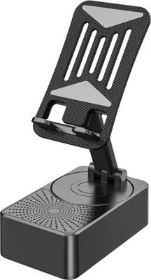 Produktbild von Handystaender 3-in-1-BT-Lautsprecher, Telefonstaender und Ladegeraet, faltbar und drehbar, tragbarer 5000-mAh-Lautsprecher, Telefonladegeraet, Staender fuer den Schreibtisch