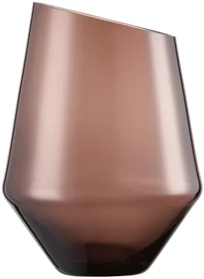 Produktbild von ZWIESEL GLAS handmade VASE/WINDLICHT DIAMONDS H 220 MM SMOKY KLAR (KT1) 122219