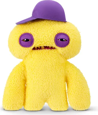 Produktbild von ZURU Fuggler Fugg Life 22 cm Plüschtier SQUIDGE YELLOW Lustiges hässliches Monster Kuscheltier mit menschenähnlichen Zähnen