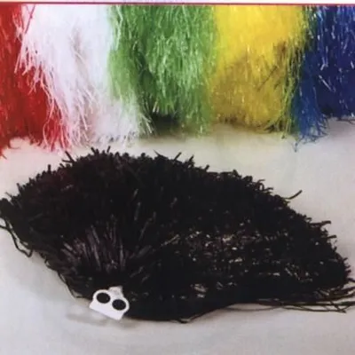 Produktbild von Tanzwedel 50g doppelring Griff Karneval Fasching, Farbe:schwarz