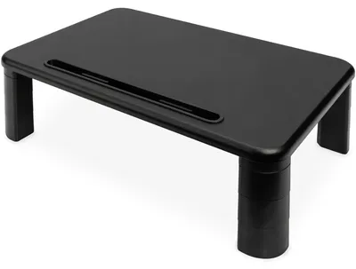 Produktbild von Digitus Ergonomische Monitorerhöhung, Laptop-Ständer, Schwarz, 10 kg, 280 mm, 400 mm, 145 mm