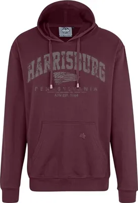 Produktbild von Übergrößen Kapuzen-Sweatshirt AHORN SPORTSWEAR Harrisburg Grau Maroon Red 7XL
