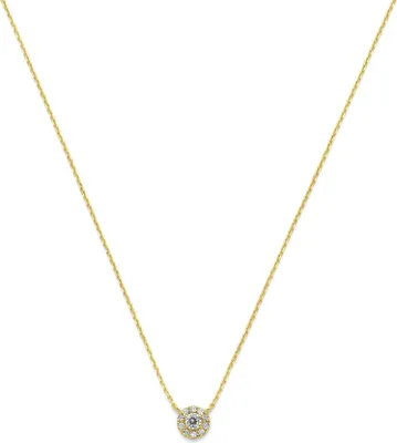 Produktbild von 9NBG-0981 - New Bling - Ronde ketting met witte zirkonia - 14kt geelgoud - 43 cm x 5.6 mm