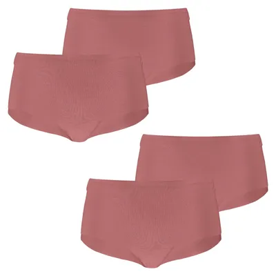 Produktbild von 4er Pack PUMA Damen Slips Invisible Ultra Soft Baumwolle Mini Shorts