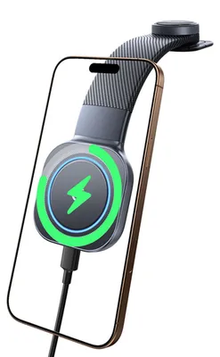 Produktbild von Autohalterung für das Armaturenbrett mit MagSafe / Qi, 15W, Baseus PrimeTrip C03Pro, Schwarz