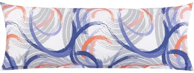 Image de HOUSSE pour oreiller de relaxation KREP - 50x145 cm - Bleu,Rose,Gris