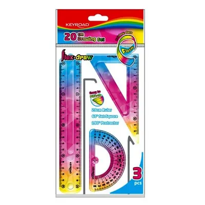 Zdjęcie produktu dla Zestaw Geometryczny Rainbow Deco 3El