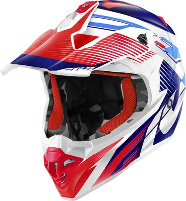 Image de Casque de motocross GIVI 60.1 Fresh Rouge Bleu Blanc taille XL