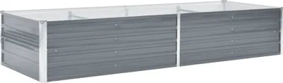 Immagine prodotto di vidaXL Letto da giardino rialzato in acciaio zincato 240x80x45 cm Grigio