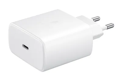 Produktbild von Samsung Schnellladegerät USB-C ohne Kabel 45W weiß BULK