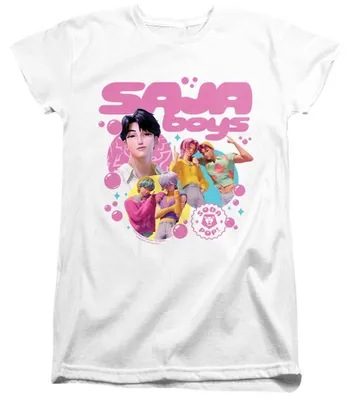 Produktbild von K-Pop Demon Hunters - "Saja Boys" T-Shirt für Damen, Anliegend TV42891 (XXL) (Weiß)