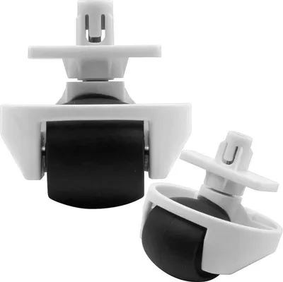 Produktbild von 2 Vorderräder, leise Räder, geräuscharme Vorderräder, Vorderräder, Reifen, passend für Roborock S8/S7/Q7/S6/S5/G20/G10S/G10/T7S/S65/S55 Serie Roboter-Staubsaugerräder, passend für Xiaomi 1C/F9 Serie Staubsaugerzubehör