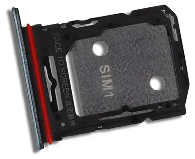 Produktbild von Ersatz Hybrid-SIM-Kartenhalter für Xiaomi Redmi Note 15 5G, Blau