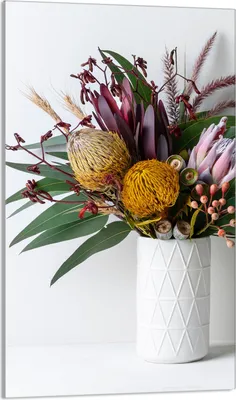 Produktbild von Glasschneidebrett 30x52 Blumen