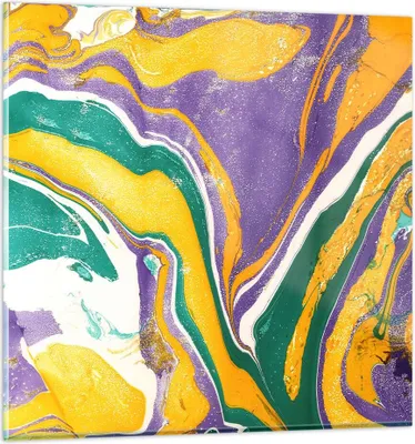 Produktbild von Bilder auf glas - Abstraktion modern - 40x40cm - Glasbilder - Wandbilder - Kunstdruck - zum Aufhängen bereit - Wanddekoration aus Glas - Glas Bilder - Wandbild auf Glas - Einteilig - GAC40x40-3961