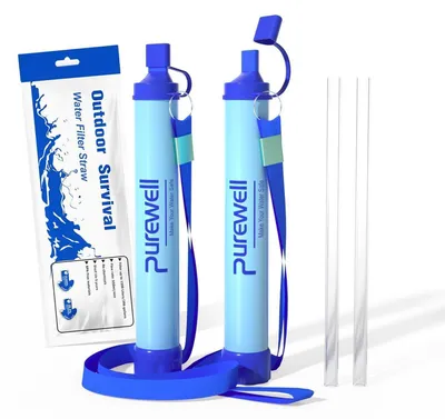 Obrázek produktu pro Filtr na pitnou vodu, ultrajemný filtr 0,01 μm, kapacita 1500 litrů, vhodný pro outdoorové aktivity a přežití