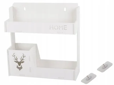 Immagine prodotto di Verk 01973 Mensola doppia a parete 32 x 33 cm bianco
