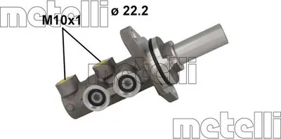 Produktbild von METELLI 05-1163 Bremszylinder Hauptbremszylinder für TOYOTA COROLLA (ZZE12, NDE12, ZDE12) COROLLA Kombi (E12J, E12T) COROLLA Stufenheck (E12J, E12T)