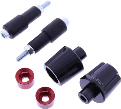 Produktbild von DAYTONA Lenkergewichte Schwarz/Rot 14-19 mm