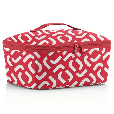 Produktbild von reisenthel coolerbag M pocket, Kühltasche, Isolierte Tasche, Thermotasche, Thermo Tasche, Polyestergewebe, Signature Red, 4.5 L, LF3070