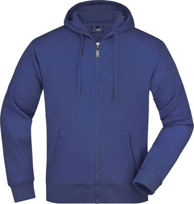 Produktbild von Kapuzen-Jacke aus formbeständiger Sweat-Qualität royal, Gr. L