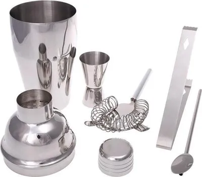 Image de 750ML en acier inoxydable Cocktail Shaker Mixer Drink Bartender Kit Bar Set Tool